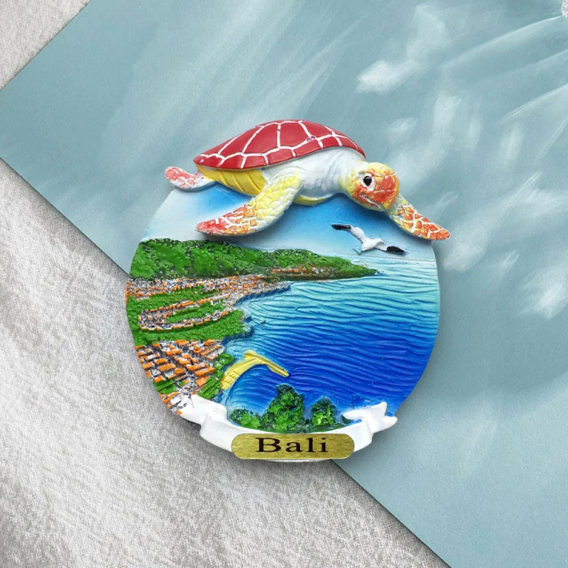 

Indonesia Bali Beach Scenery Creative Refrigerator Magnet 3D Travel Souvenir Home Decoration