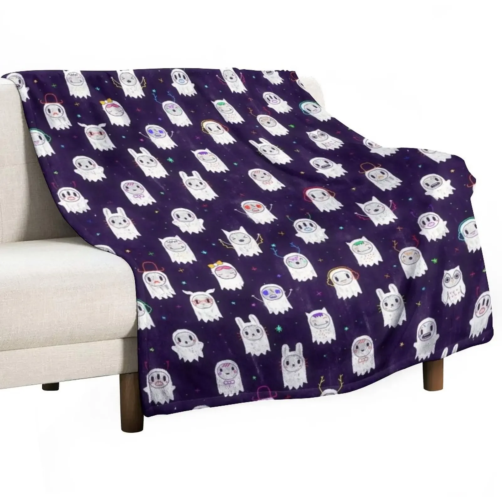 

The Hauntlings Throw Blanket Flannel Fabric Decoratives Luxury Designer Stuffeds Blankets