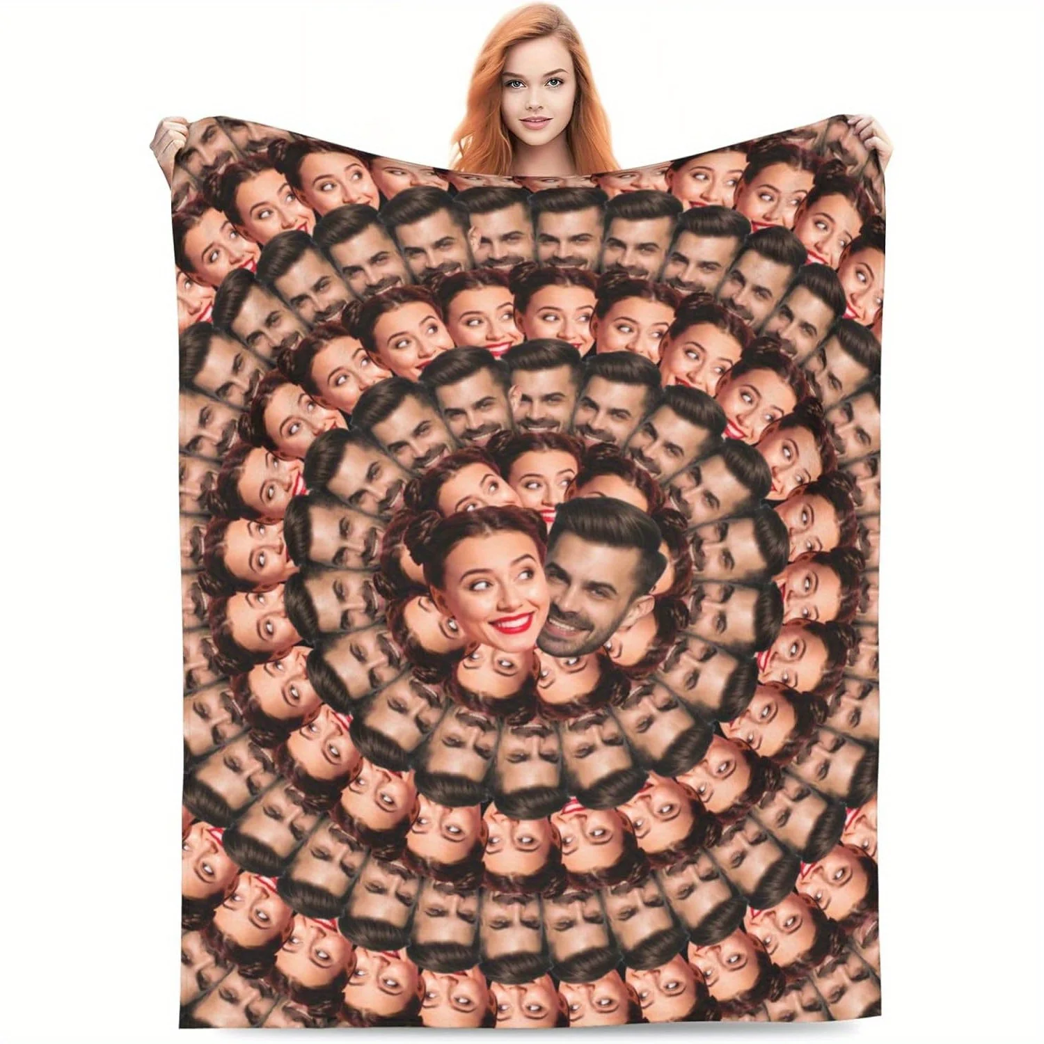 

1 personalized custom photo flannel blanket,soft and comfortable birthday gift,heavyweight 280gsm,four-season sofa cover blanket