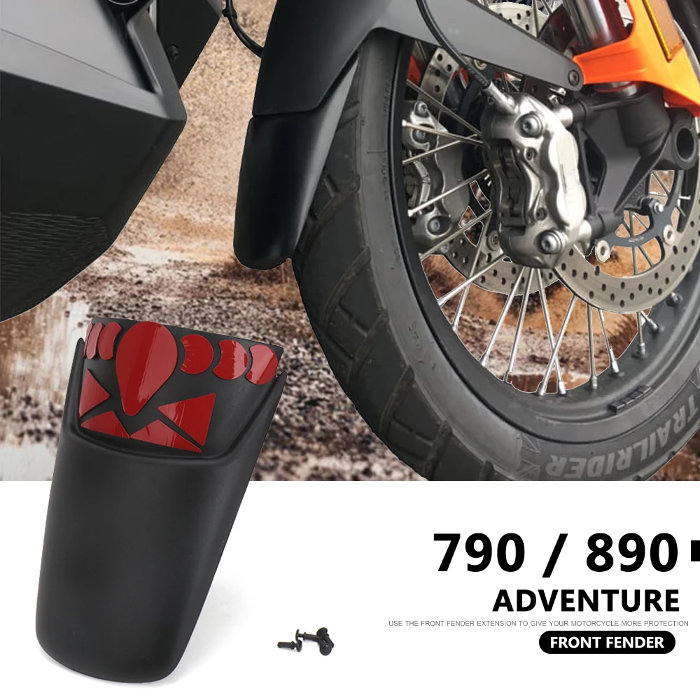 

New Motorcycle Mudguards Front Fender Splash Guard Extension For 790 Adventure Adv 2019- 890 ADVENTURE ADV 2021- 2022 2023