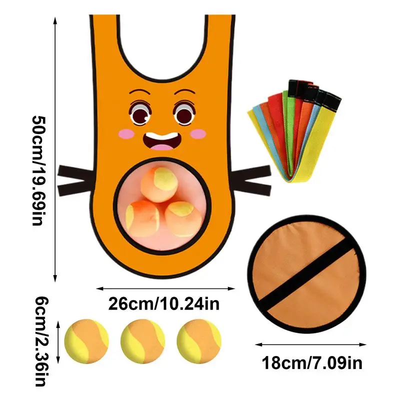 Dziecięca koszulka z lepkimi piłkami, oddychający, wielofunkcyjny zestaw zabawek do unikania, gra w rzucanie na plac zabaw, odzież dla