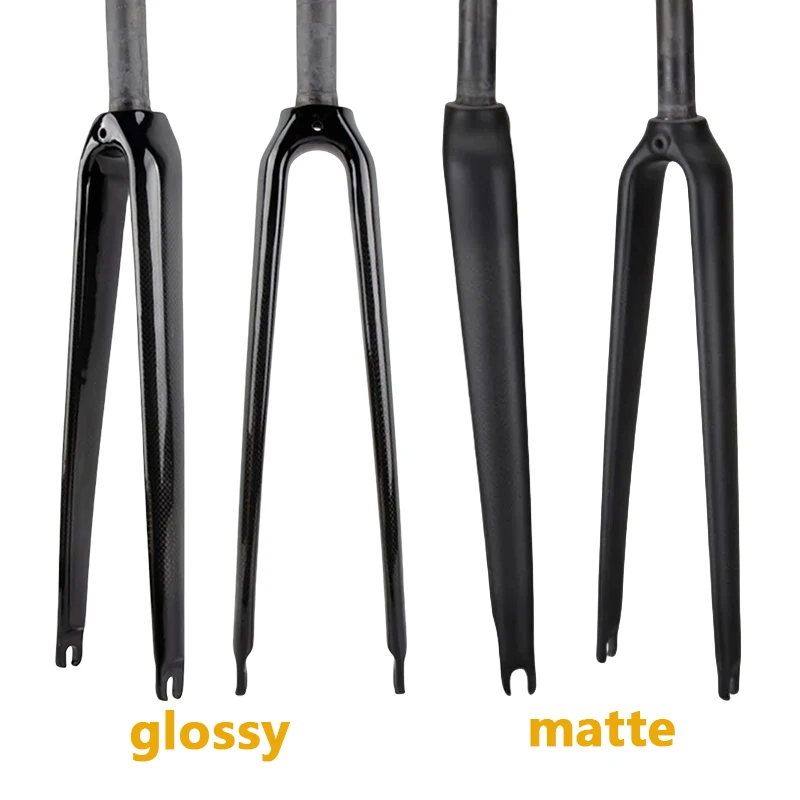 

Новая вилка из углеродного волокна T1000 700C, передние вилки для шоссейного велосипеда, детали для шоссейного велосипеда, рулевая трубка 25,4 мм и 28,6 мм, матовая глянцевая