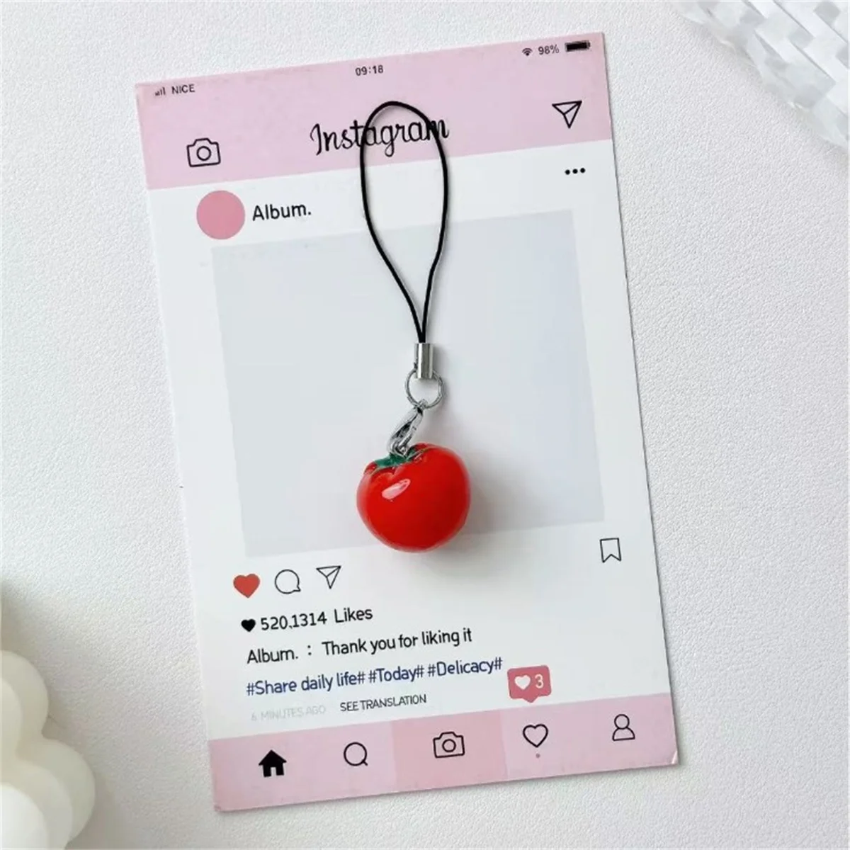 ZW23 1 шт., имитация клубники, помидоров, телефона, красная серия, цепочка, ремешок для ключей, женская сумка, анти-потерянный кулон, подарок на день рождения, бусины ZW23 1 шт., имитация клубники, помидоров, телефона, красная серия, цепочка, ремешок для ключей, женская сумка, анти-потерянный кулон, подарок на день рождения, бусины