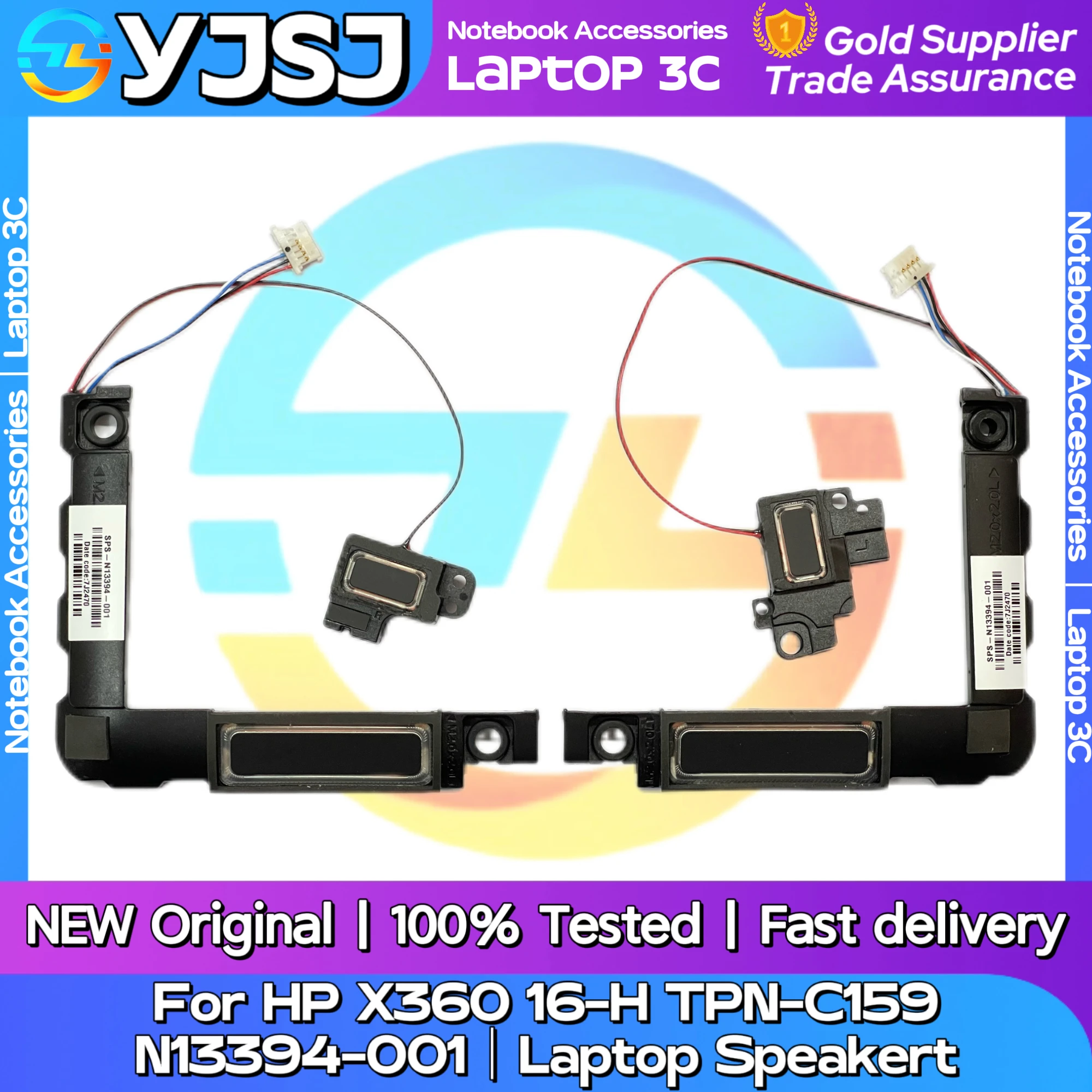

New Original Laptop Notebook Audio Speaker For HP 16-h TPN-C159 X360 16-H built-in left and right speaker horn audio