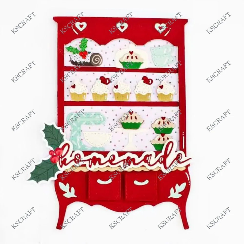 KSCRAFT Large Cabinet Cutting Dies Stencils for DIY Scrapbooking Decorative Embossing DIY Paper Cards