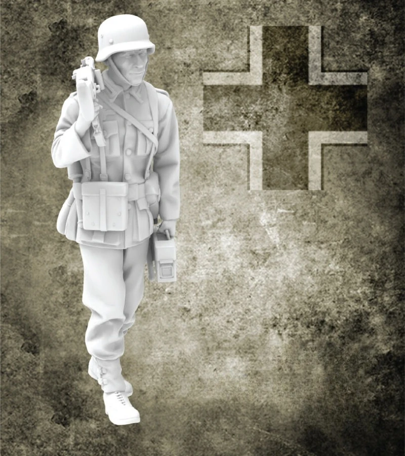 

Масштаб 1/35, литая под давлением фигурка из смолы, комплект модели, немецкий панногенератор MG времен Второй мировой войны, который необходимо собранно и раскрасить самостоятельно