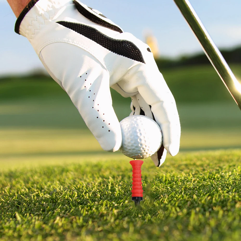 5Pcs Golf Elastic Tees Silicone  Golf Tee Golf Ball Holder Golf Limited Ball Tee Golf Training Accessories