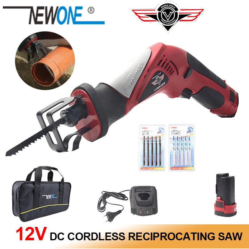 

12V Lithium Power Tool Electric Reciprocating saw Saber saw Hand saw Portable rechargeable cordless saw Jig saw Multi function