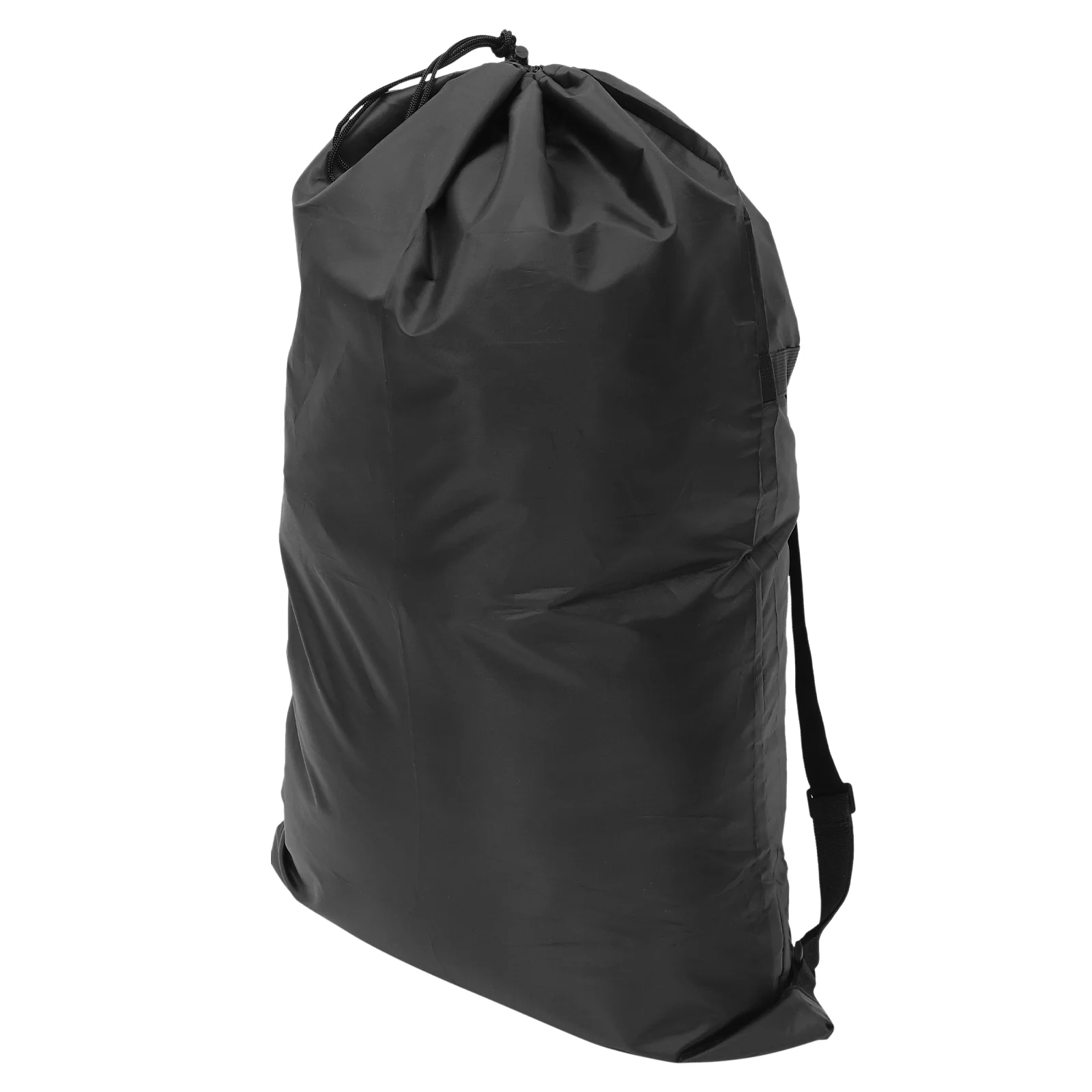 Heavy Duty Backpack Laundry Bag Camping Travel Large Clothing Storage (black) Dorm Drawstring Polyester Wash