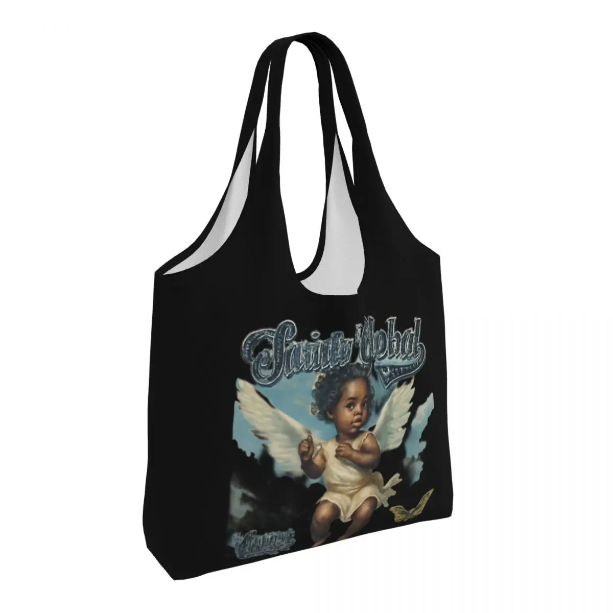 

Angelic Spirit Global Large Capacity Canvas Tote Bag Single Shoulder Work Commute Bag For Women Eco-Friendly Shopping Bag