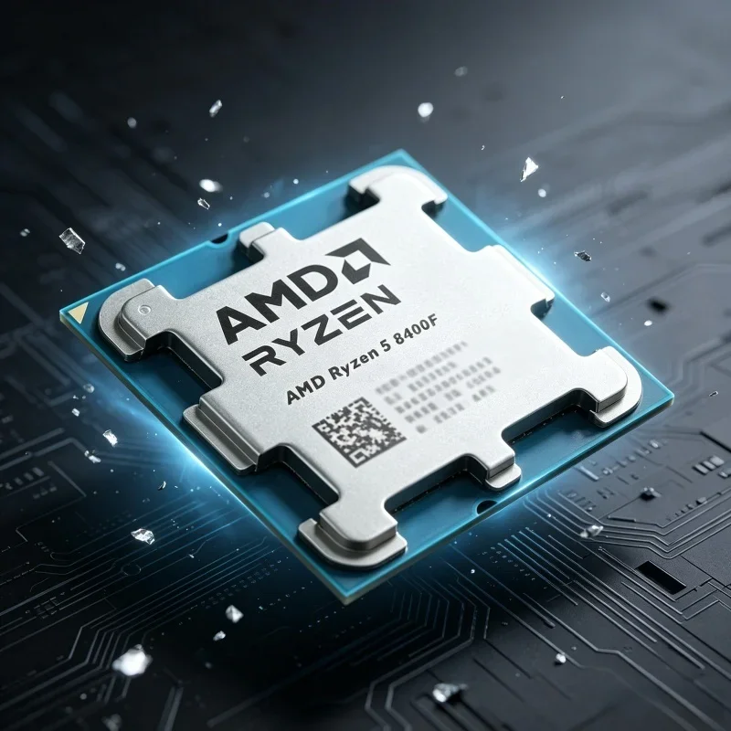 High Speed AMD Loose CPU Ryzen 5 8400F R5 8400F 6 Core 12 Thread 4.2GHz 4NM 16MB L3 65W AM5 DDR5 Without Fan