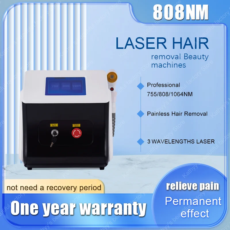 

Best 3 Wavelength Ice Platinum 808nm Diode Laser Hair Removal Machine HAIR REMOVL LASER For REMOVE Hair Diode Laser