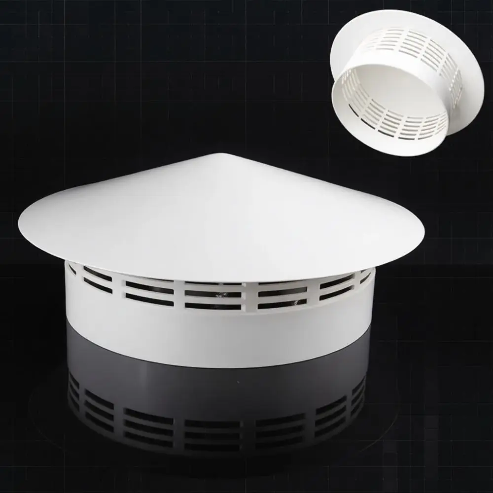 Strong PVC Roof Air Vent Cap Rain Proof Exhaust Hood For Ducting Ventilation Grille Protection Home HVAC Maintenance Parts