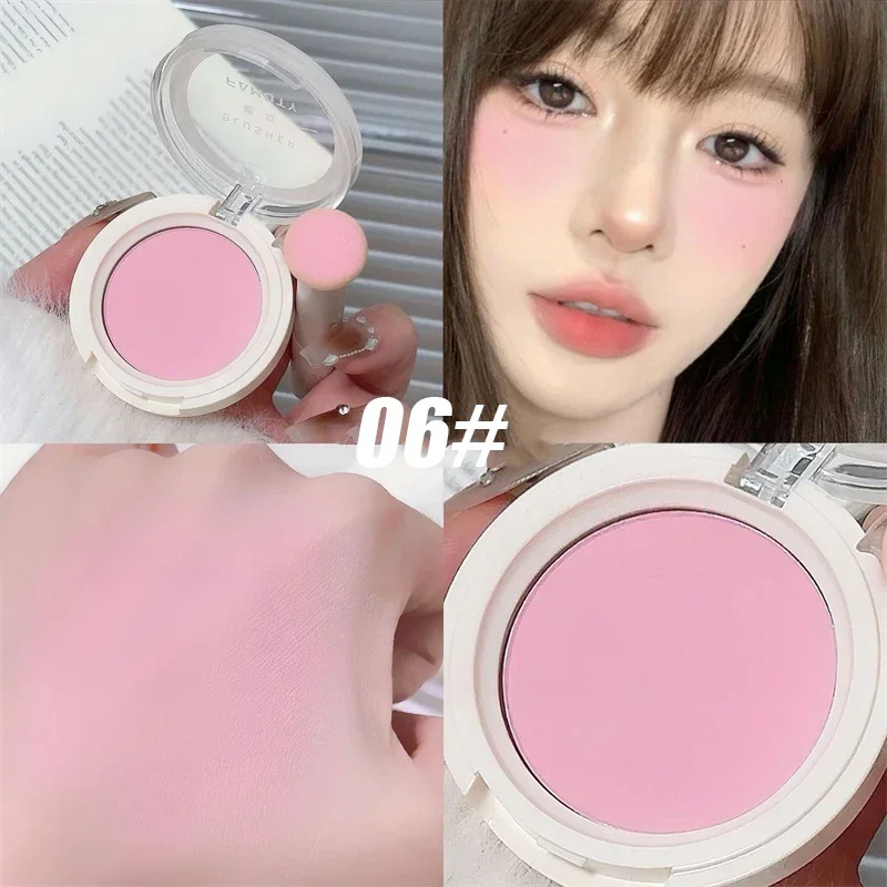 Paleta Monocromática Face Blush, Leite Peach, Pigmento Mineral, Bochecha Blush, Contorno Profissional, Sombra, Rosa, Maquiagem Bl