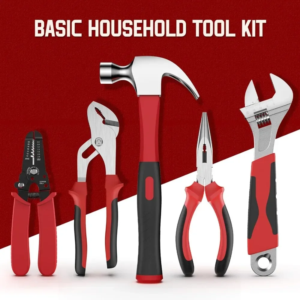 Home Tool Kit with Drawer - 379-PCs Protable Complete Household and Auto Repair Tool Set - Hand General Basic Tool Box A