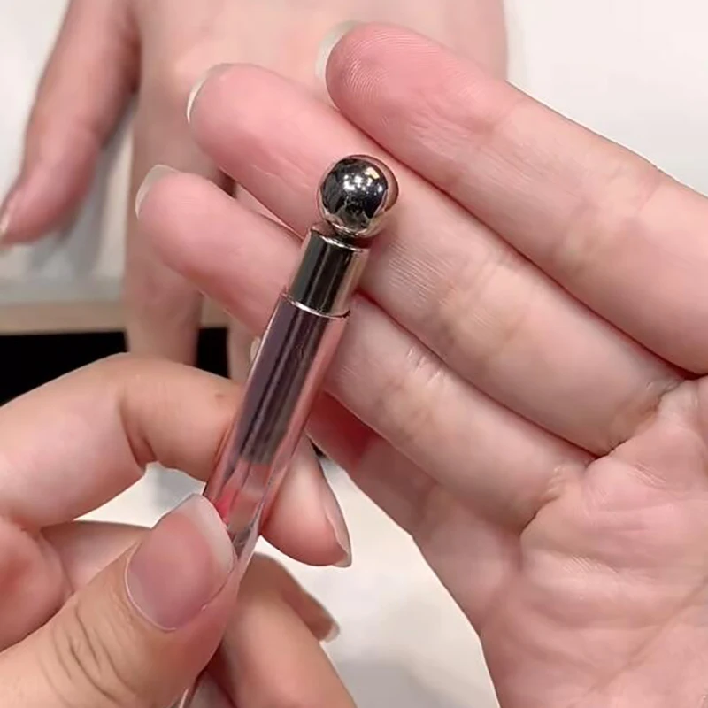 1Pc Double-Head Nail Magnetic Stick Super-Strong Cat Eye's Magnetic Nail Pen With Detachable Round Ball Nail Cat Eye Effect Tool