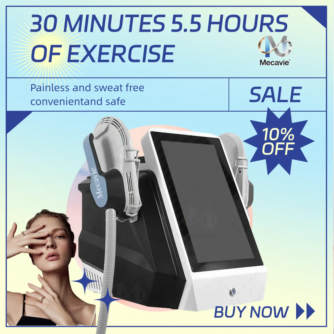 

MECAVIE 6500W Fat Removal Contouring Muscle Electric Stimulation EMS Body 200HZ Slimming Muslim Sets Machine