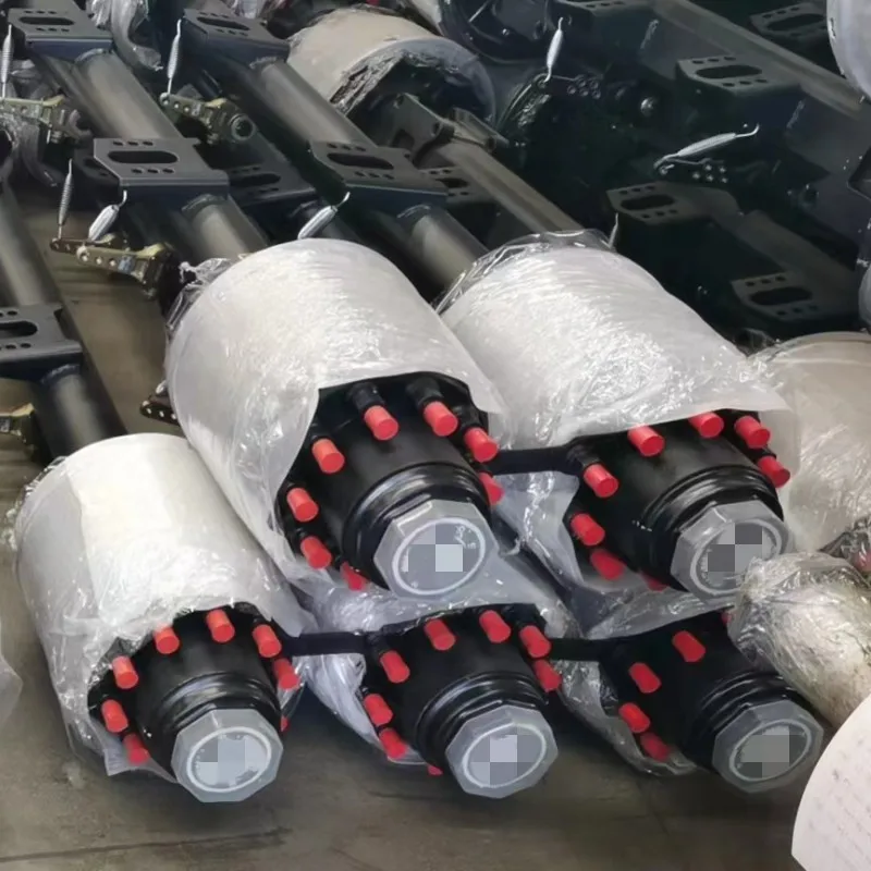forAmerican 127mm 150mm 11T 13T Round Square Heavy  Truck Parts Rear Axles Trailers Semi Trailer Axle