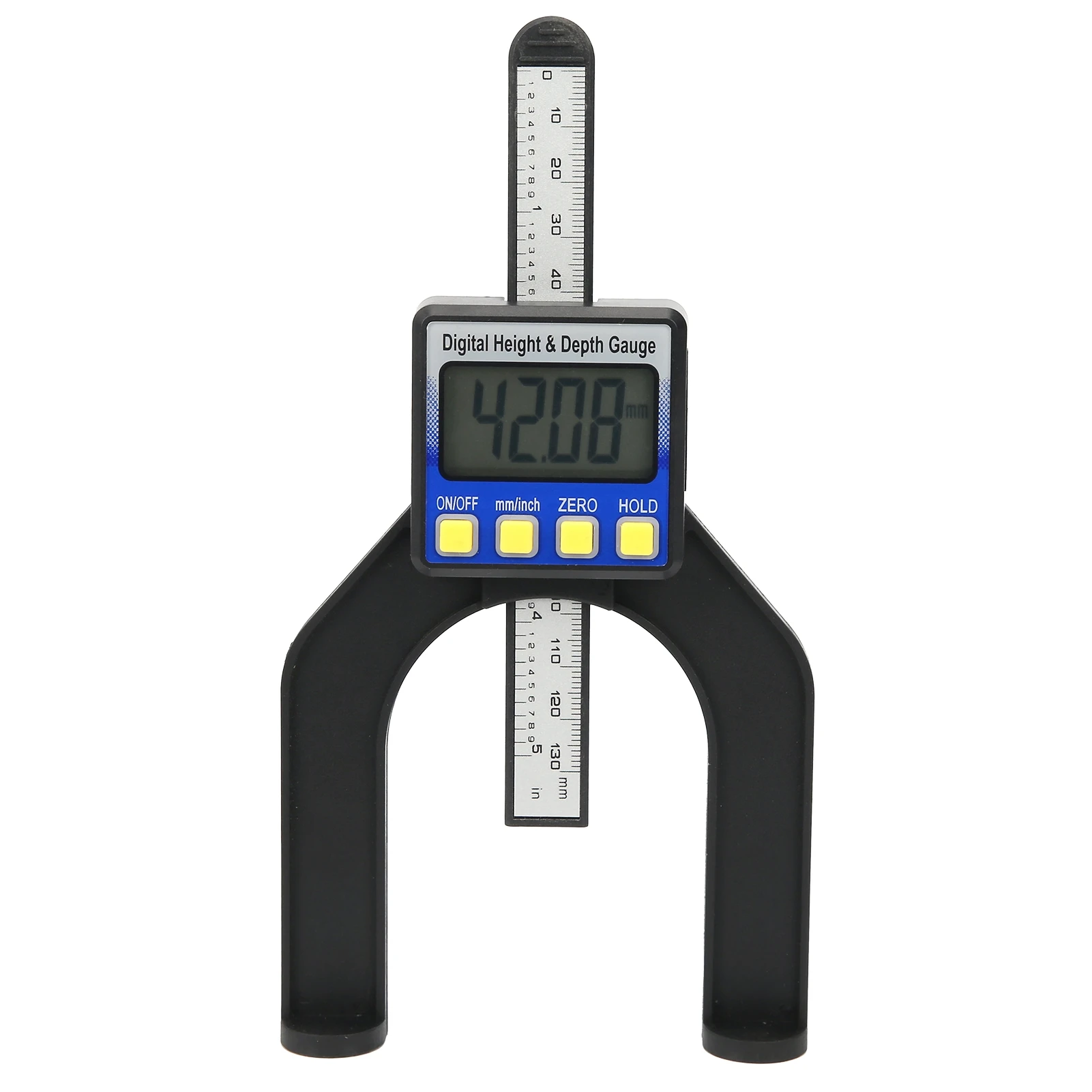 Digital Height Meter Magnetic Depth Gage Electronic Height Depth Gauge Digital Display Woodworking Ruler Measure Tool 0‑80mm