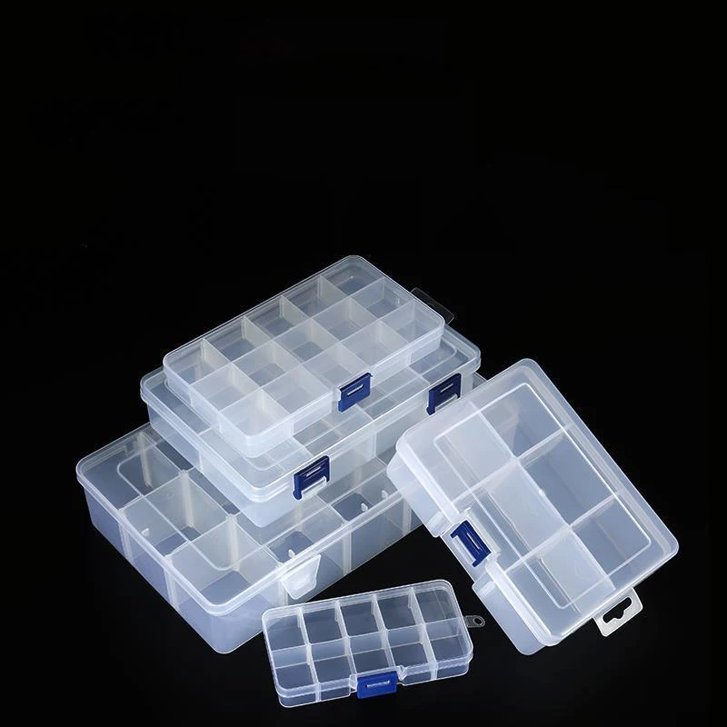 LUXIANZI Waterproof Plastic Storage Tool Box Portable Transparent Metal Parts Hardware tools Screwdriver Organizer toolbox Case