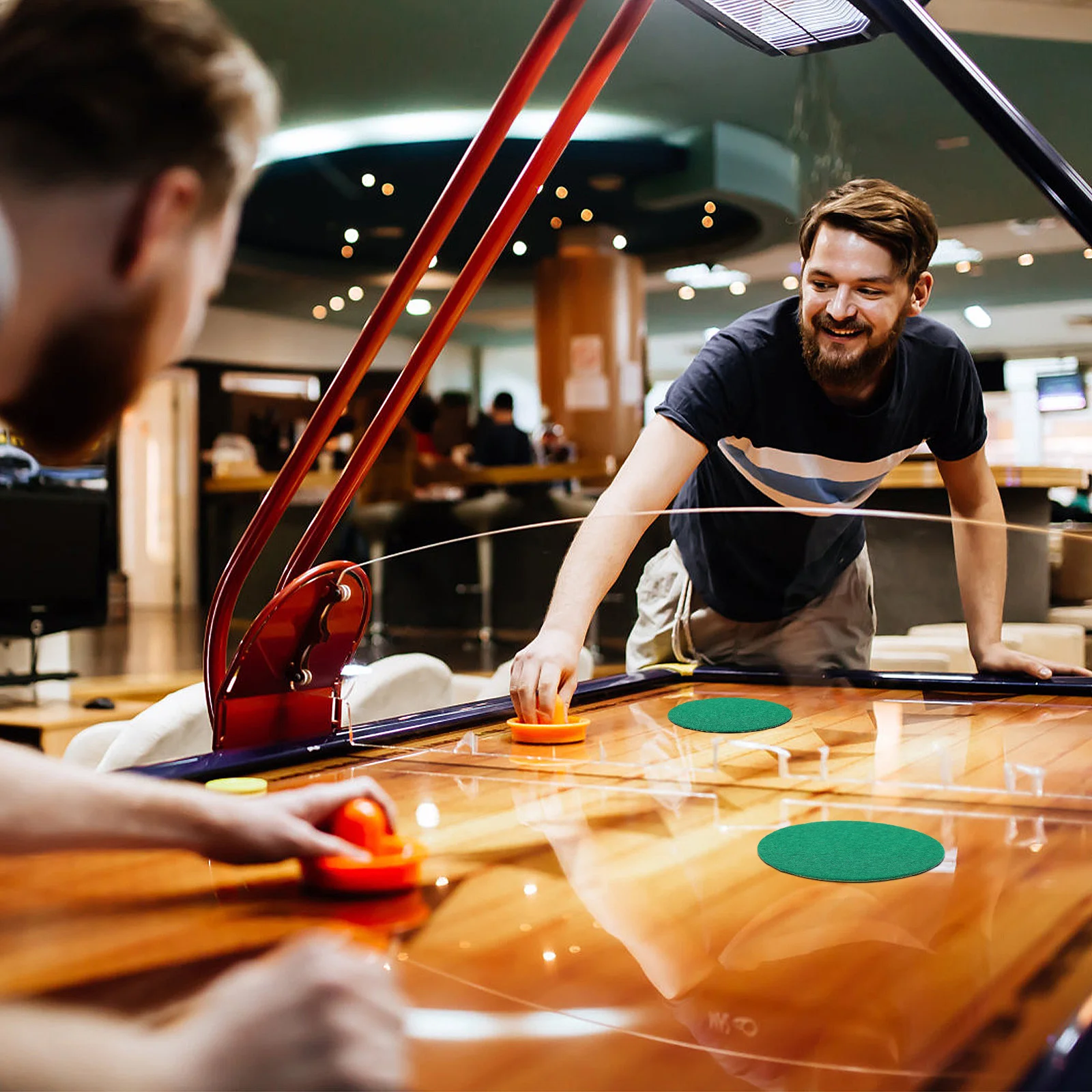 

10 шт. замена прочных наклеек из полиэфирного волокна для стола, аксессуары для хоккея с гладкой поверхностью, воздушный хоккей