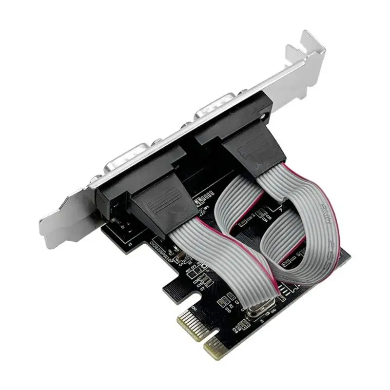 

R53C Промышленная карта PCIe с 2 портами RS232 и 1 портом параллельного порта расширения LPT, замена карты расширения для