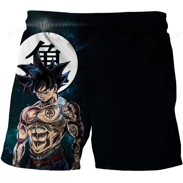 Seri Desain Terlaris Musim Panas 2025 Celana Pendek Anak-anak/Dewasa Celana Pendek Dragon Ball Sun Wukong Super Saiyan Gaya Elemen Animasi