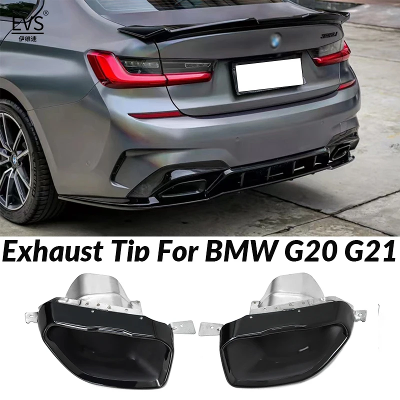 

For BMW G20 G21 330i 330e M340i M Sport 2019 2020 2021 Stainless Steel Exhaust Muffler Tips Replacement Exhaust System Nozzle