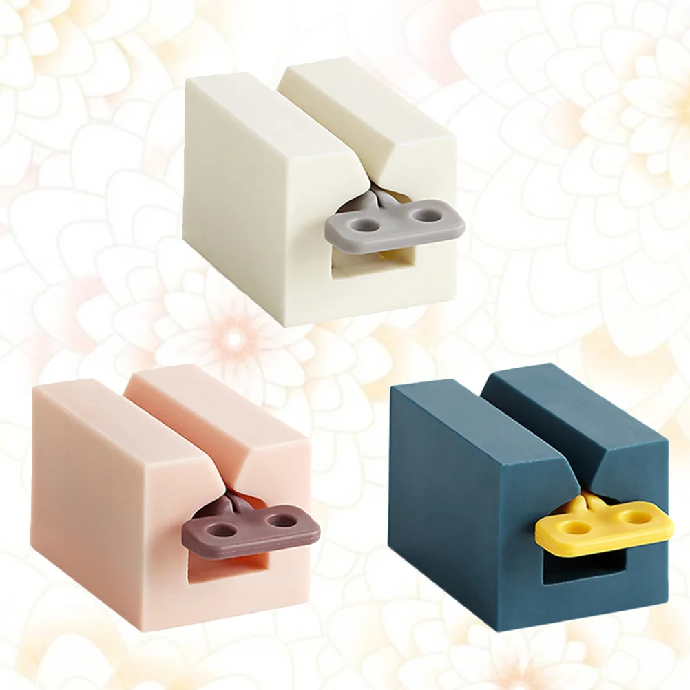 3 قطعة أنبوب عصارة البلاستيك دليل المتداول نوع ل معجون الأسنان منظف للوجه الحمام أنبوب الطارد الأبيض الوردي أزرق داكن عالية