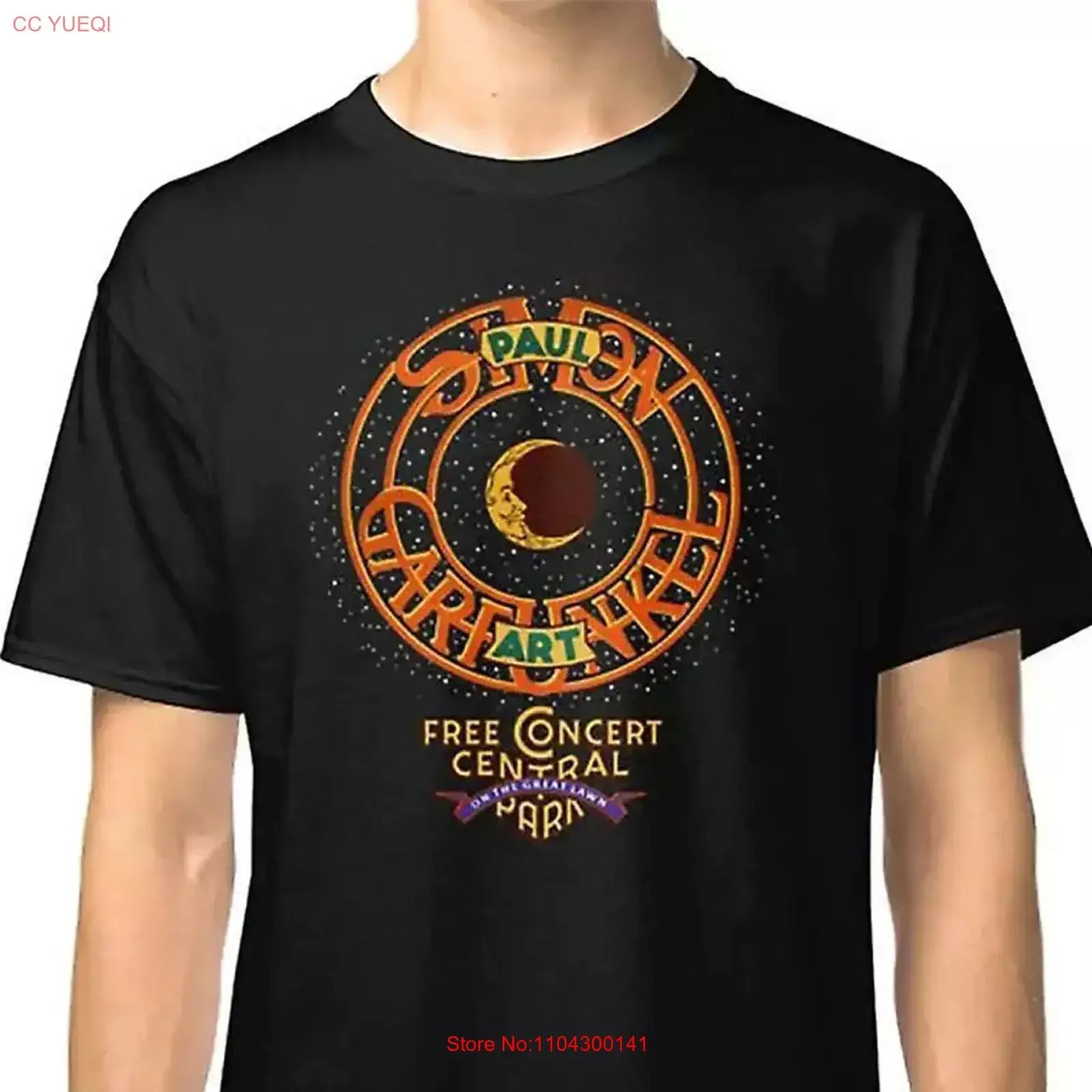 Simon Garfunkel Concert in Central Park T Shirt Full Size S 5XL vintage Washed fashion designer clothes Unisex Slightly Stylish