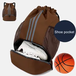 Sacs de sport pour hommes et femmes, grande poche pour chaussures de basket-ball, sacs à dos de sport pour hommes et femmes, voyage, camping, fitness, étudiants