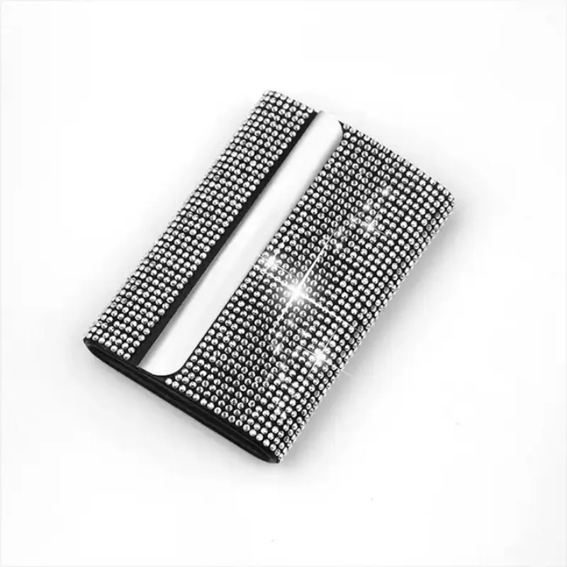 Crystal Car Driver License Card Bag for Auto Driving License Credit Card Storage Organizer ID Box Car Accessories for Women