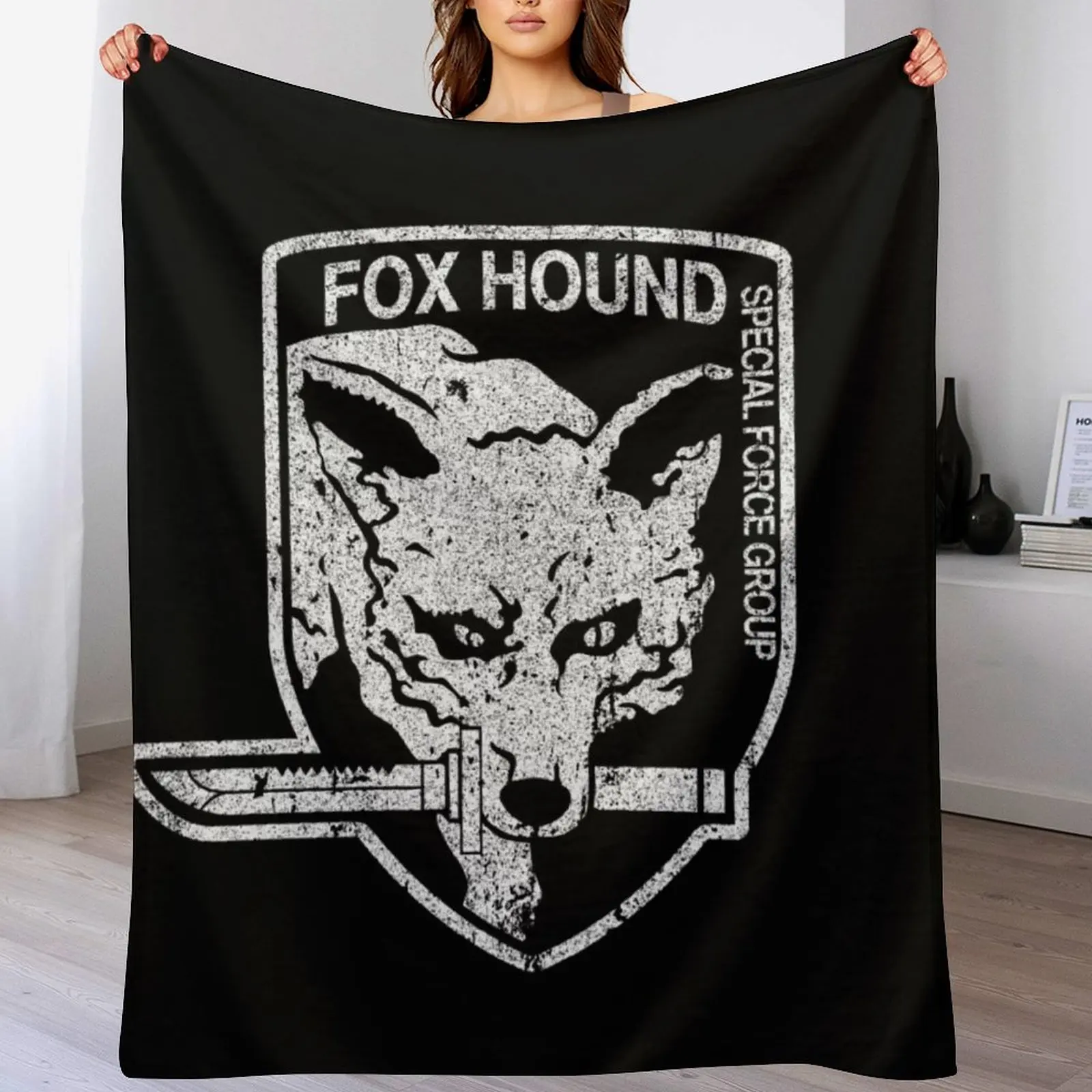 

Foxhound (Variant) Throw Blanket Travel Size Cozy Blanket for Plane Train