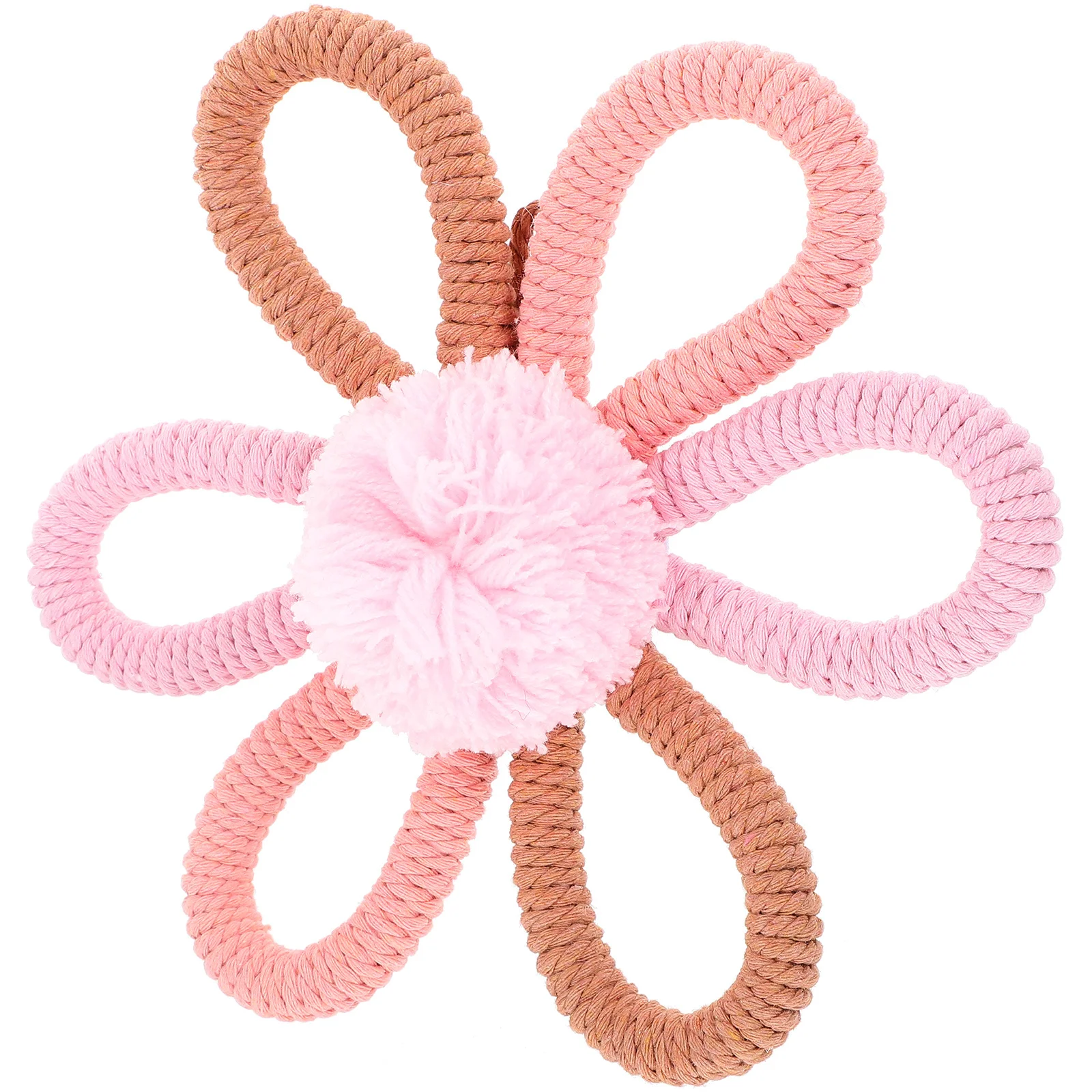 

Bohemian Floral Wall Decor Woven Flower Hanging Decor Girl Nursery Children Room Sturdy Safe Good Hand Feeling