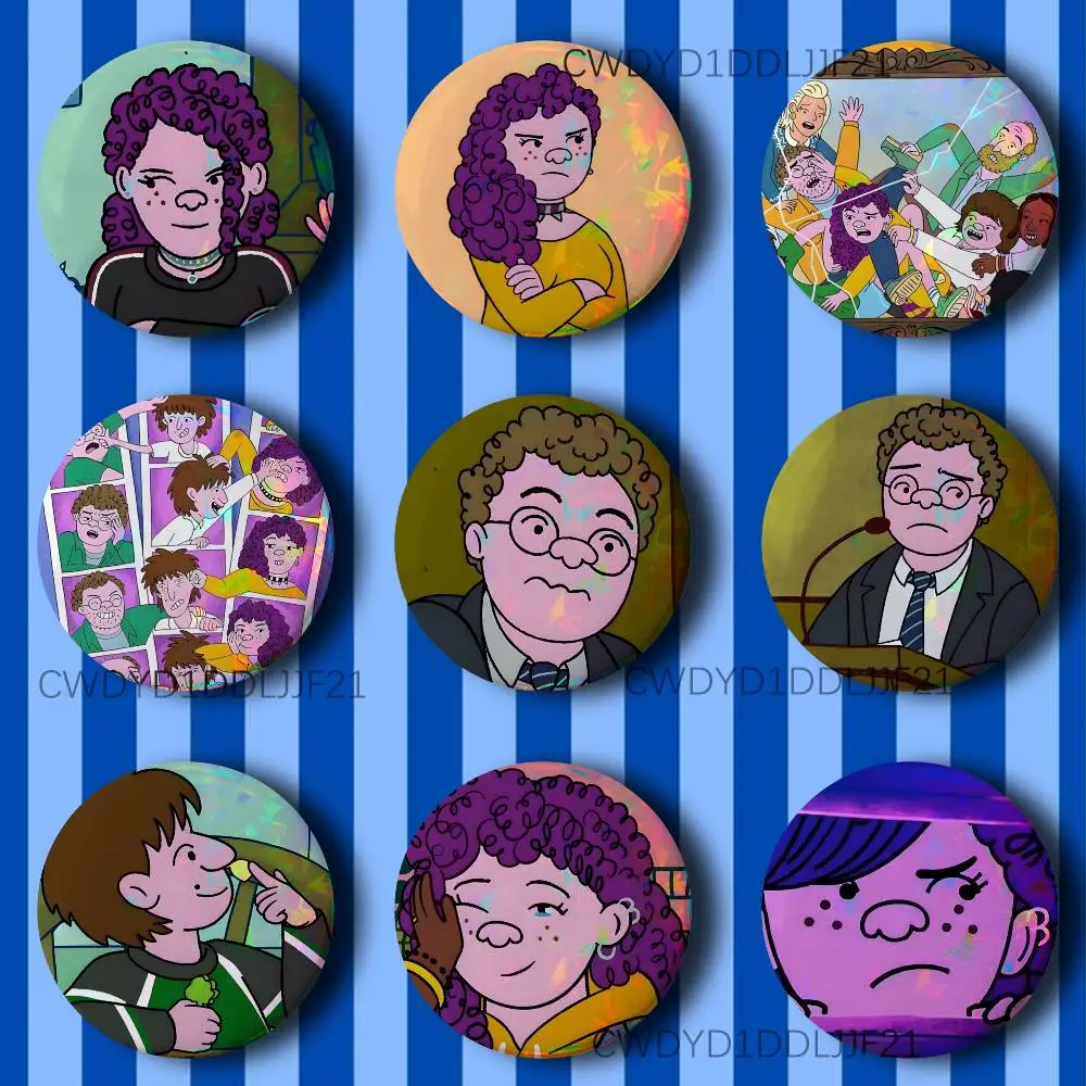 

L-Long Story Short Show Brooch Creative Badge for Hat Bag Decoration Fans Collect Gifts