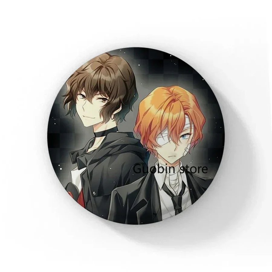 Spille da bavero fatte a mano Bungo Stray Dogs spille Manga Figure Cosplay Badge zaino fai da te vestiti gioielli accessorio bottone Pin