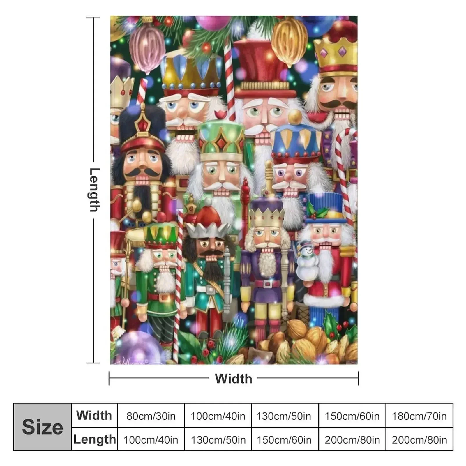 Festival of Nutcrackers Throw Blanket christmas decoration Travel Bed Multi-Purpose Blankets
