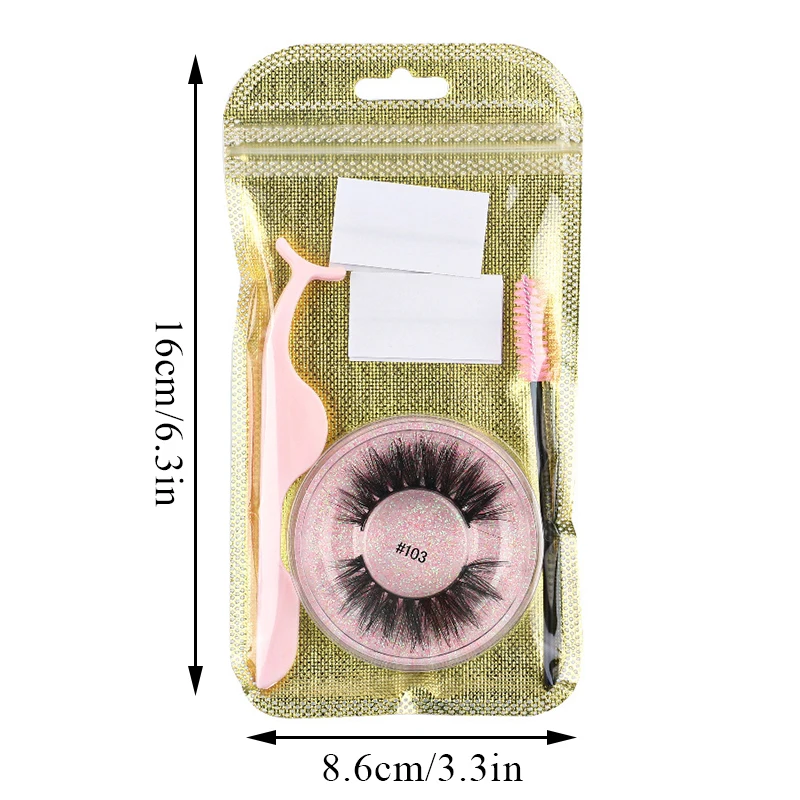 Self-Adhesive Glue-Free Fake Eyelashes Reusable Natural False Eyelashes Suit Eyelash Extensions Full Striped Lashes Eye Makeup