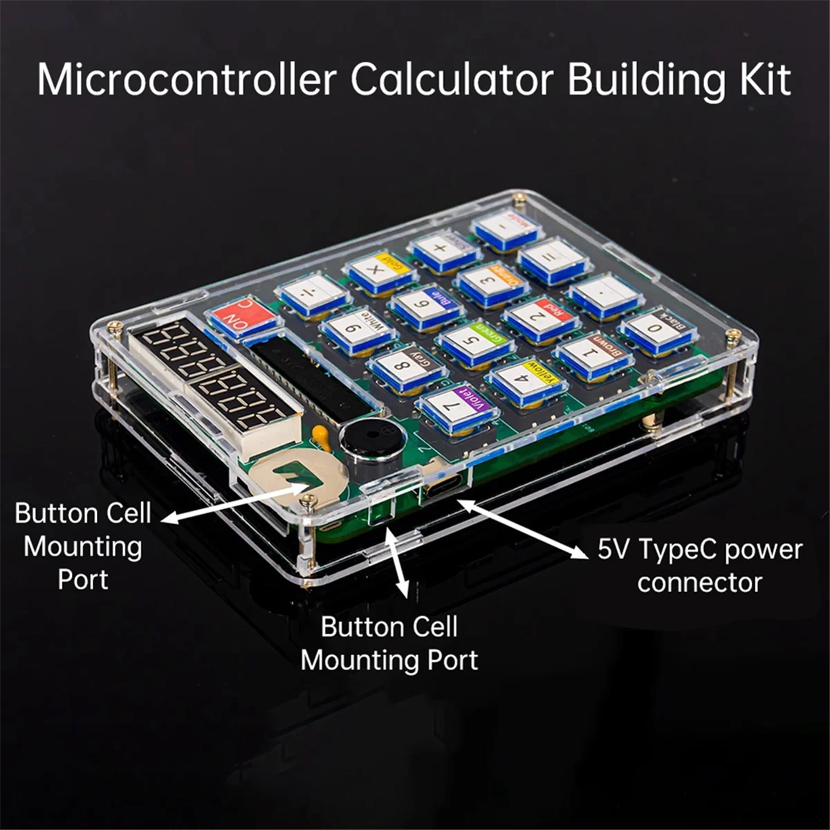 Kit De Produção Eletrônica Para Experiência De Ensino, Calculadora DIY, Microcontrolador, Módulo Prática De Soldagem, 51