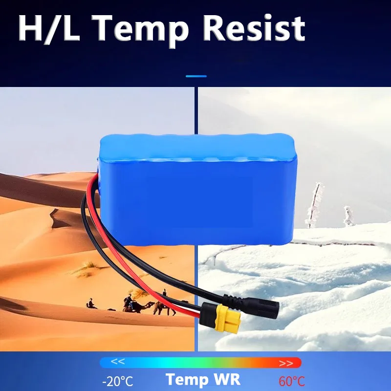 25.9V 7S 18650 Li-ion Battery Pack 3000-21000mAh BMS Protected for Home Appliances & Emergency Power