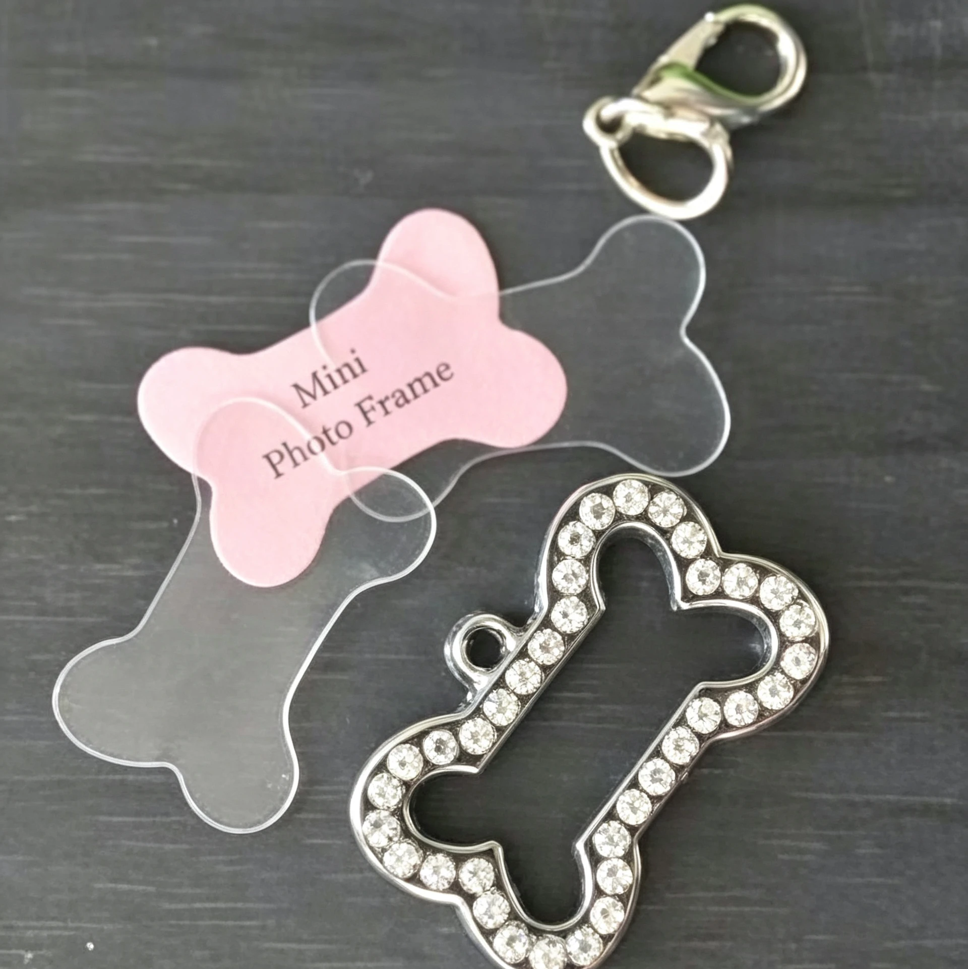 G28 Silver Bone Dog Collar Pendant Necklace Decorated Pet Dog Information Board Hand Writing Tag Pet Accessories view 4
