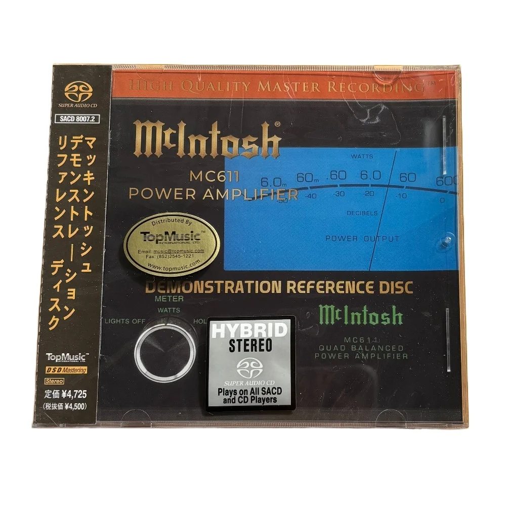 McIntosh Reference Test CD Audiophile Demonstration Disc Classical Orchestral HiFi Audio Brand New Sealed
