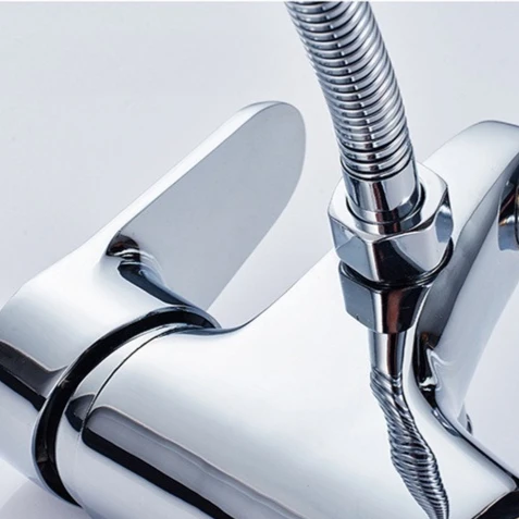 صنابير الحمام متعددة الوظائف جميع النحاس ثقب واحد WashBasin خلاط صنبور سطح الخيالة ثنائي الغرض صنبور الماء البارد والساخن