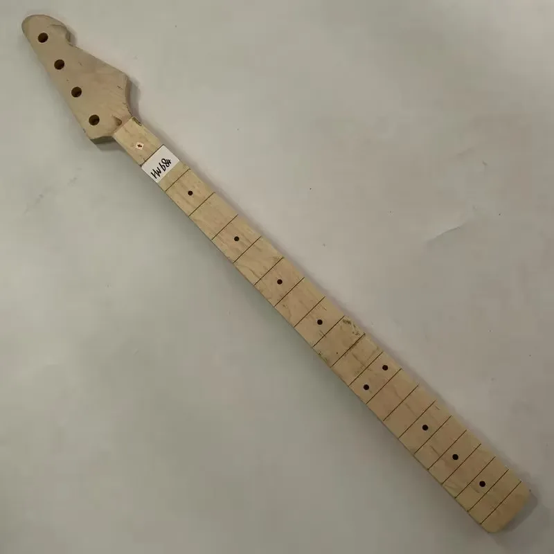 HN684 Genuine Peavey Electric Bass Unfinished 4 String Bass Neck Natural Maple No Paints No Frets with Damages for DIY Replace