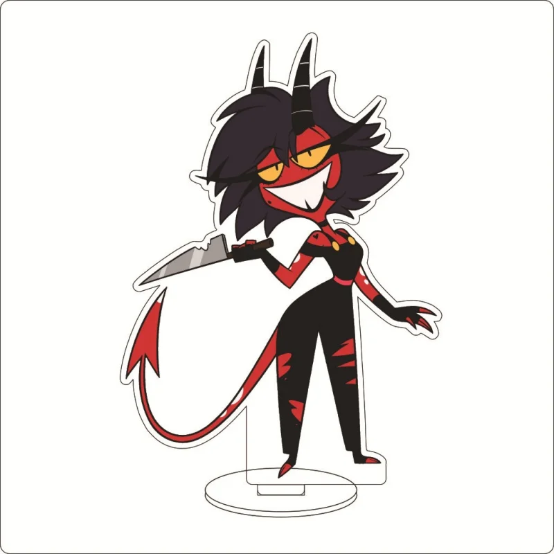 Hazbin Hotel Cartoon Anime Cosplay Figure Charlie Morningstar Alastor Husk Desktop Decoration HD Acrylic stand standing gift15CM view 5