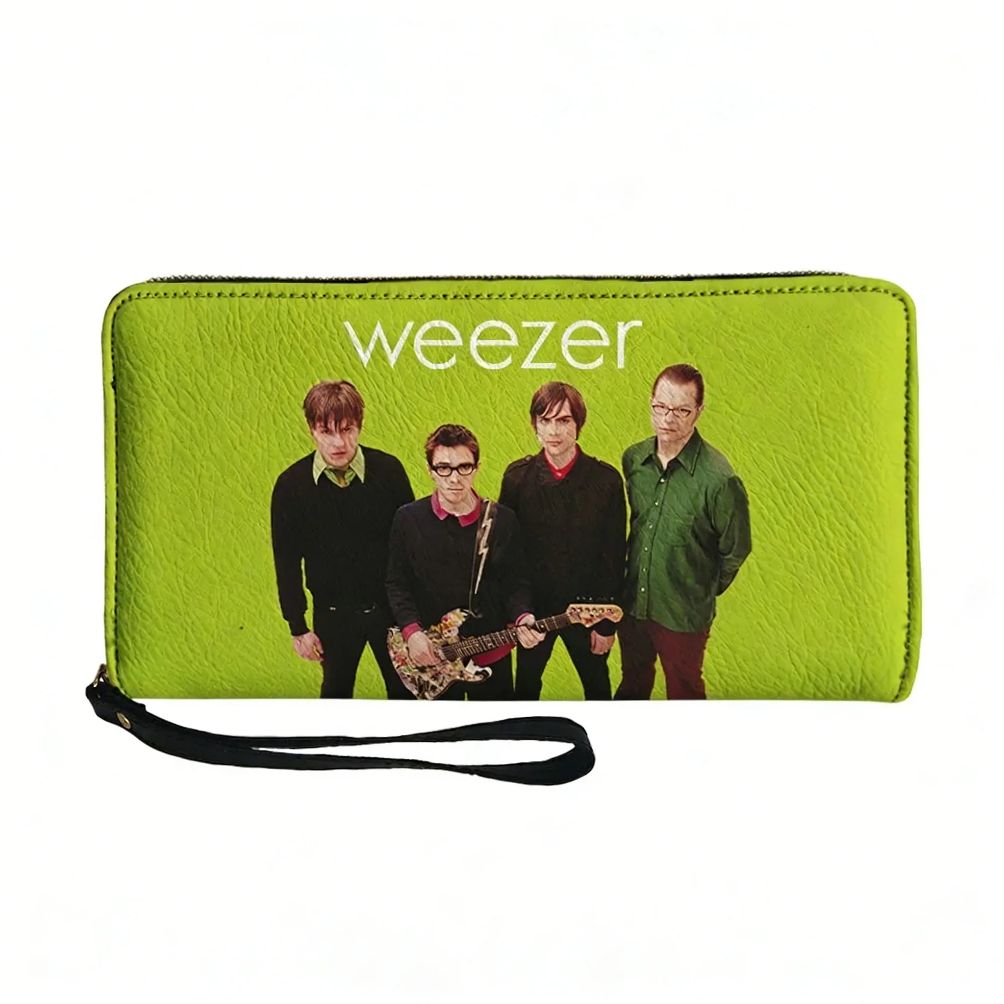 

Кошелек Weezer Rock Band Custom Wallet Purse Blue Album, мужской и женский, на молнии, длинный, с двойным принтом, портативный, подарочная сумка