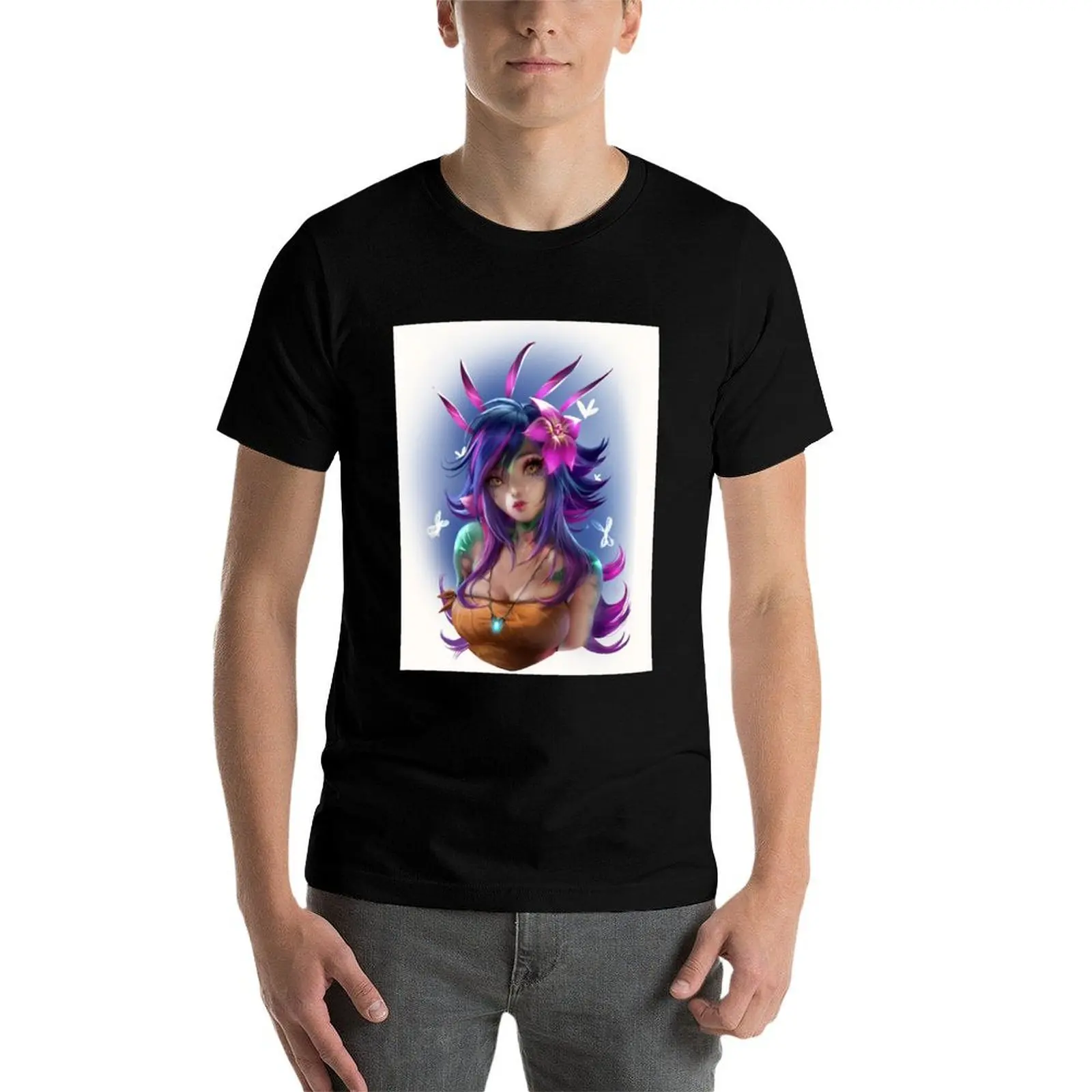 Neeko صورة تي شيرت تي شيرت مخصص طباعة رجل تي شيرت عالية الجودة الفاخرة العلامة التجارية رجل جرافيك تي شيرت تي شيرت #1