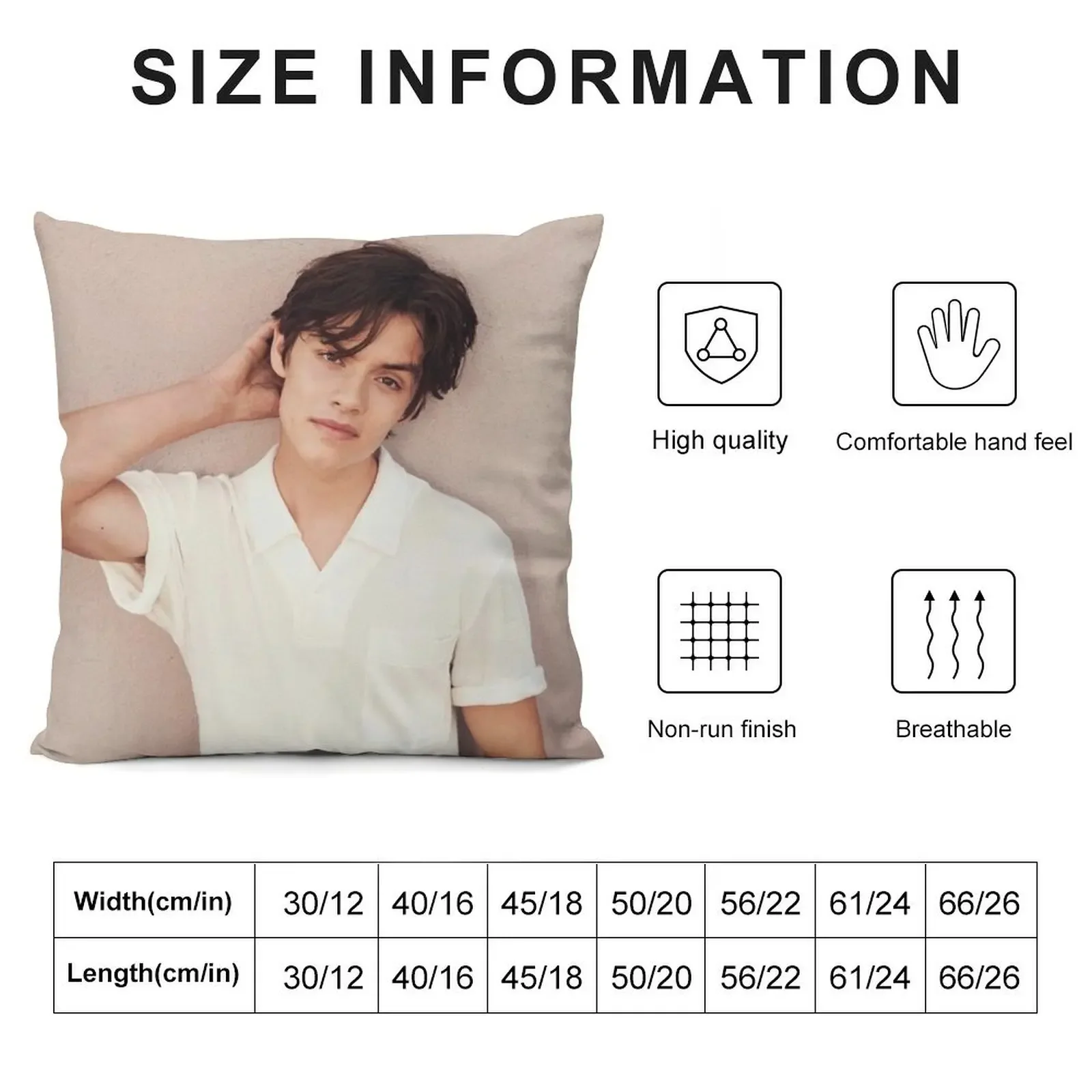 Louis Partridge Photoshoot Items Throw Pillow Anime Decorative pillow case Pillowcases Luxury Sofa Cushions pillow