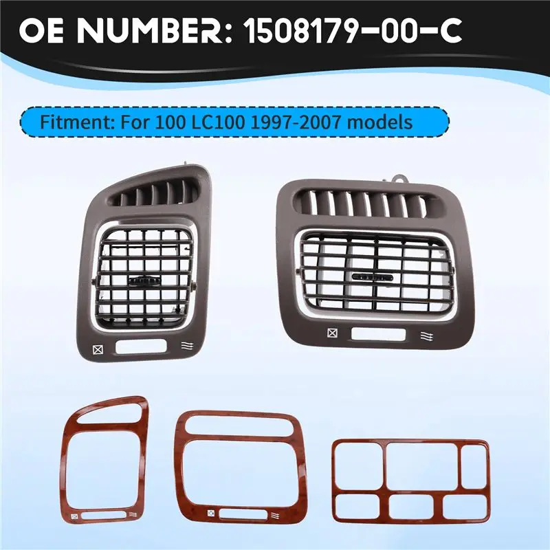 ASMA-Car Interior A/C Air Vent Penal Insect Replacement For Toyota Land Cruiser 100 Ujz100 FJ100 LC100 Accessories
