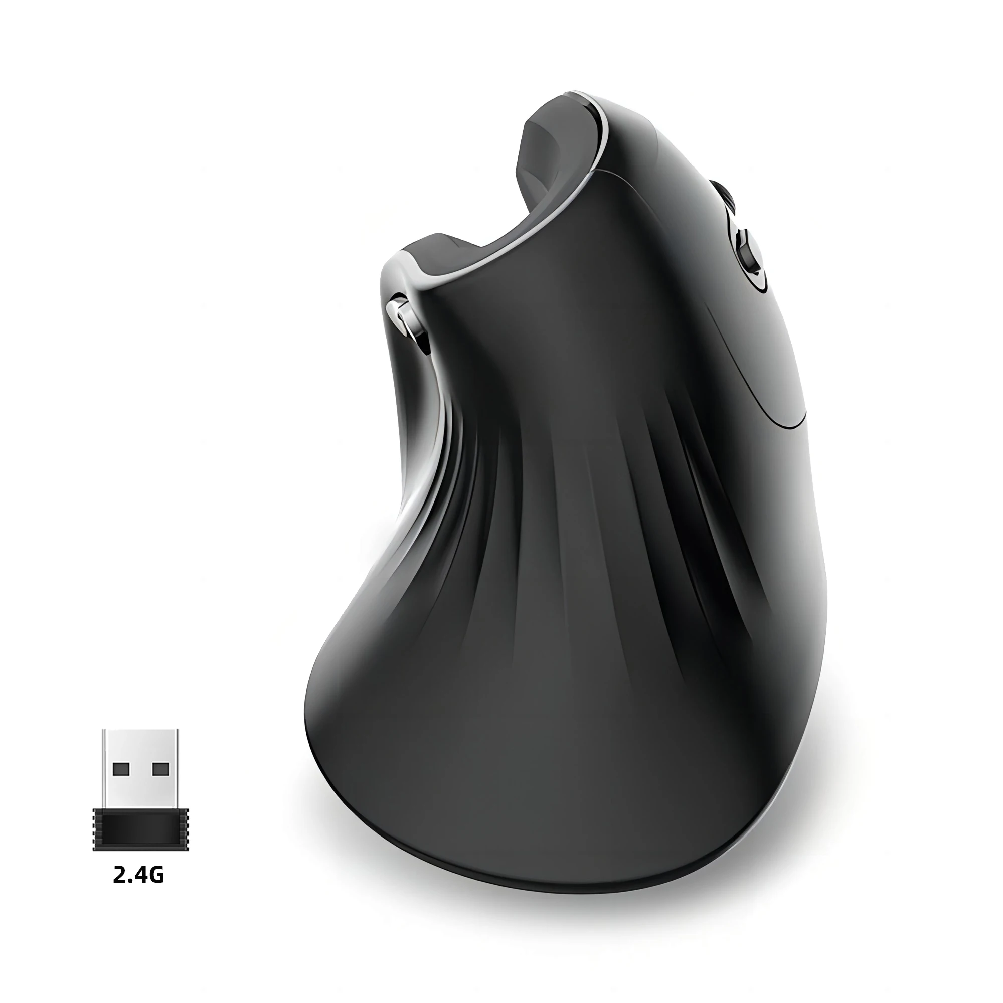 

Ergonomic 2.4G USB Wireless Vertical Mouse Battery Silent Wrist Healthy Mice Mause for Laptop Computer Office Work Gaming